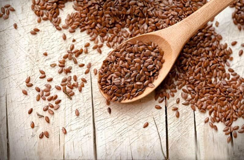 Flax seeds from parasites