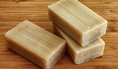 Laundry soap to clean the body of parasites